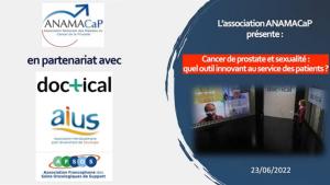 Replay webinaire juin 2022 - Cancer de prostate et troubles de la sexualite - ANAMACaP - BONDIL - DOCTICAL - Soins de support