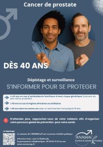 ANAMACaP-affiche-prevention-depistage du cancer de la prostate et surveillance-a quel age