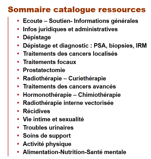 Catalogue ressources